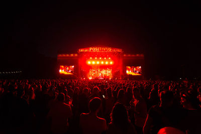 Crowd at music concert