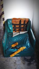 High angle view of food on table at home