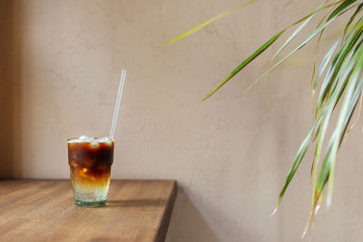 Close-up of drink on table