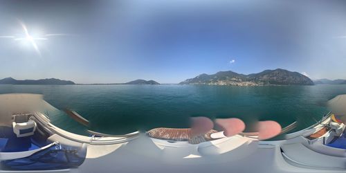 Panoramic view of sea against sky