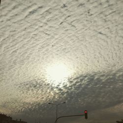 Low angle view of cloudy sky