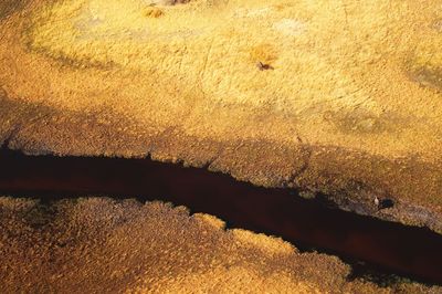 High angle view of shadow on ground