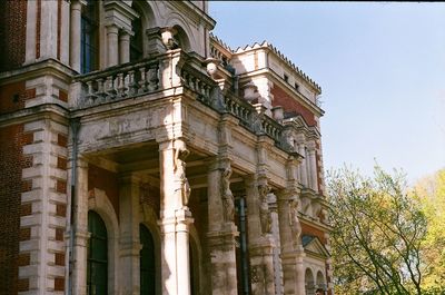 Low angle view of historical building