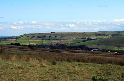 Scenic view of landscape against sky