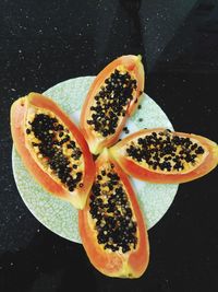 Close-up of fruits on table