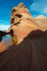 Scenic view of rock formations