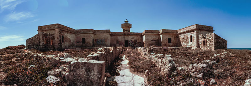 Historic building against blue sky