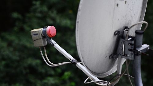 Close-up of satellite dish