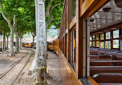 Panoramic shot of train