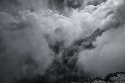 Low angle view of clouds in sky