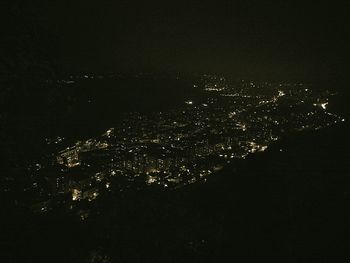 View of illuminated tunnel