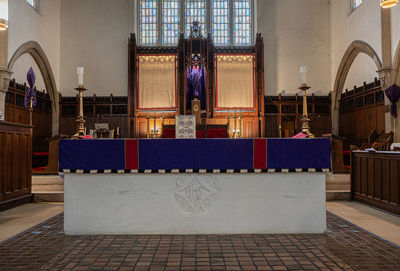 Interior of church