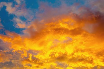 Low angle view of dramatic sky