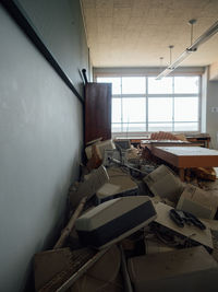 Interior of abandoned house