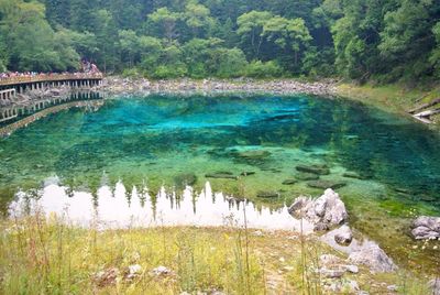 Scenic view of calm lake