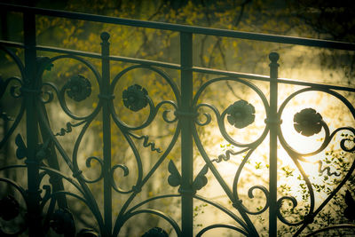 Full frame shot of metal grate window