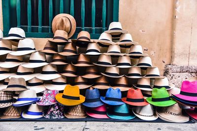 Hats for sale at market