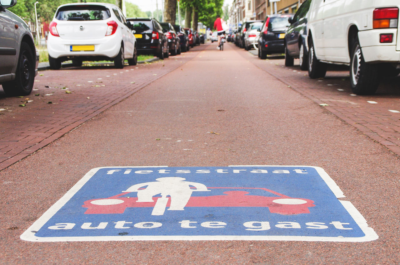 INFORMATION SIGN ON ROAD