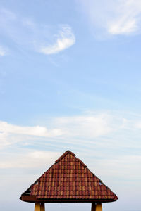 House roof against sky