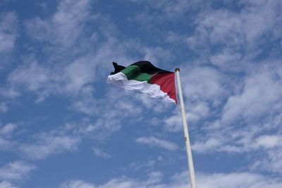 Jordanian flag in the wind