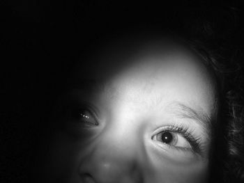 Close-up portrait of girl