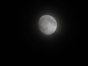 Moon in sky at night