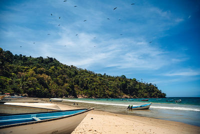 Scenic view of sea against sky