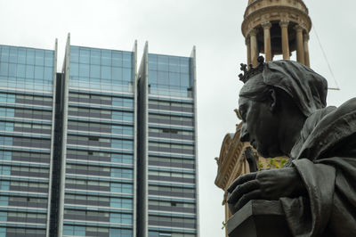 Low angle view of statue