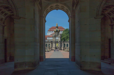 Corridor of historic building