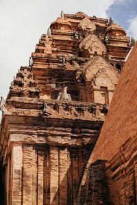 Low angle view of historical building against sky