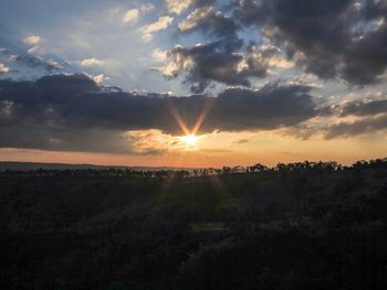 Scenic view of sky during sunset