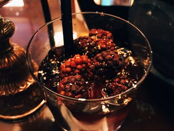 Close-up of drink in bowl