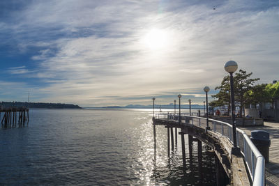 Seattle waterfront park and marina