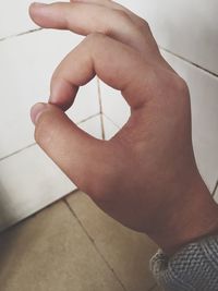 Low section of person legs