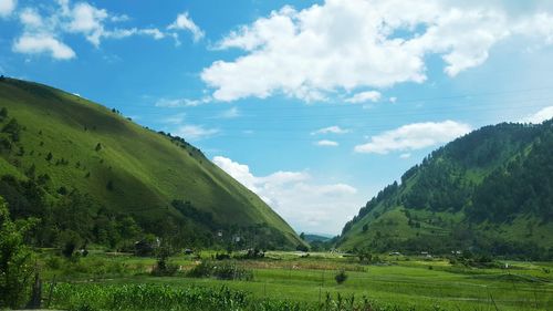 Scenic view of landscape against sky