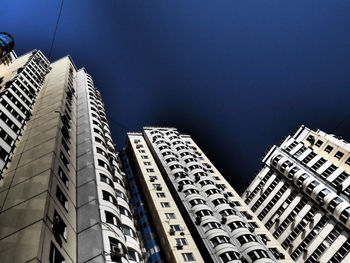 Low angle view of modern building against sky