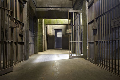 Empty corridor in jail