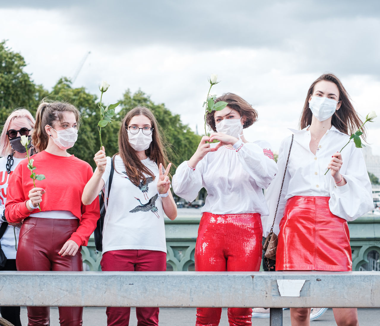 group of people, women, adult, young adult, friendship, clothing, female, sky, togetherness, emotion, cloud, person, nature, day, smiling, costume, outdoors, happiness, men, portrait, fun, lifestyles, leisure activity