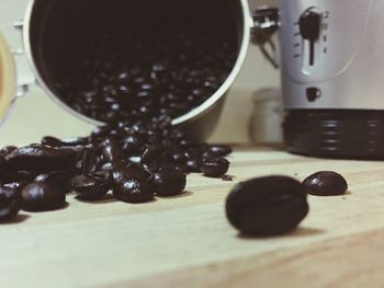 Close-up of food on table
