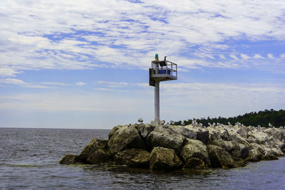 Scenic view of sea against sky