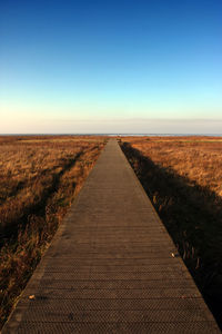 Scenic view of landscape against clear sky