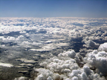 Aerial view of cloudscape against sky