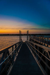 Pier leading towards sea