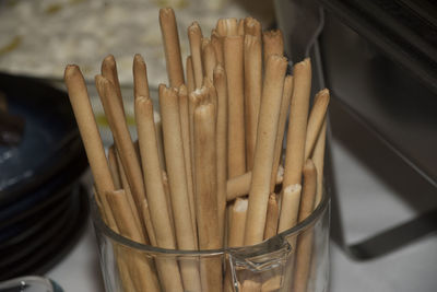 Close-up of colored pencils