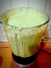 Close-up of drink on table