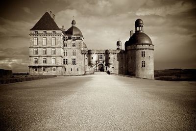 View of building against cloudy sky