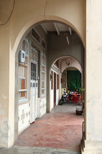 Entrance of building