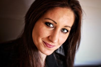 Close-up portrait of woman