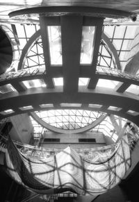 Low angle view of ceiling in museum