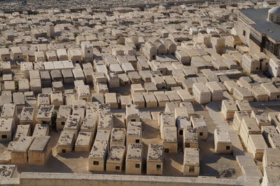 High angle view of historical building